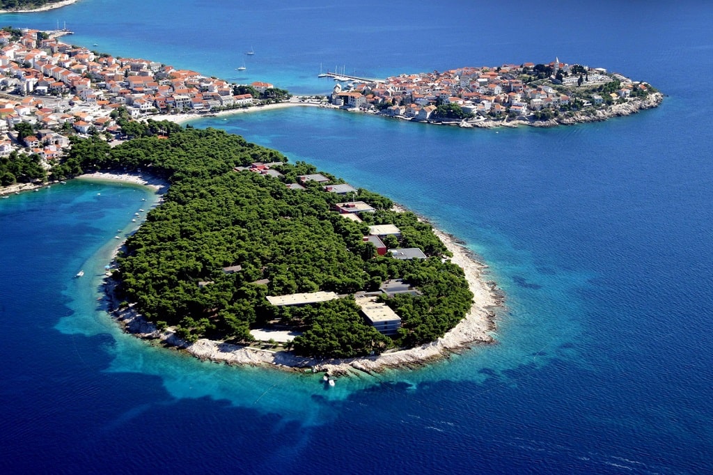 Primošten from air